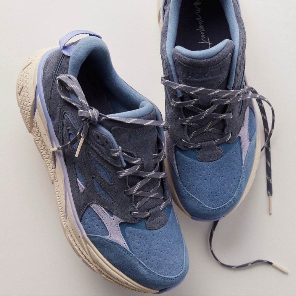 Hoka X FP Movement Clifton L Suede Sneakers Women’s Size 7 Ocean